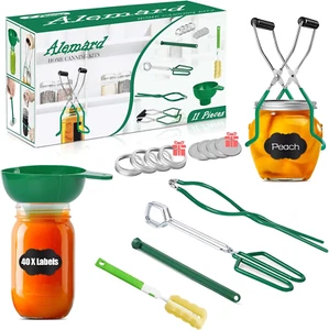 Canning Supplies Starter Kit, 11Pcs Canning Kit Home Canning Tools Set for Canni - Picture 1 of 7