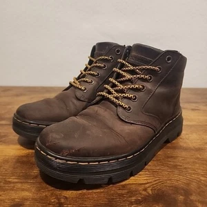 Dr. Martens BONNY Brown Leather Lace Up Ankle Boots Women Size 7 - Picture 1 of 16