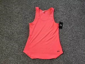Under Armour * Ribbed Tank Racerback Bright Orange * NWT Size XL - Picture 1 of 2