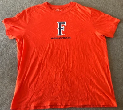 The Nike Tee Team Fullerton Titans T-Shirt Size 2XL Orange CSUF Volleyball - Image 1 of 3