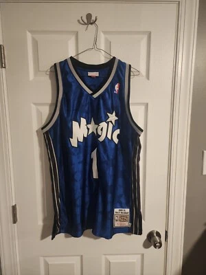 Camiseta deportiva 100 % auténtica Mitchell & Ness 00/01 Orlando Magic Tracy Mcgrady talla 48 XL Foto 1 de 4
