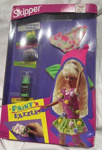 1993 Skipper Cool Creations Paint & Dazzle Fashion & Art #10078 Barbie NIP VTG - Picture 1 of 5