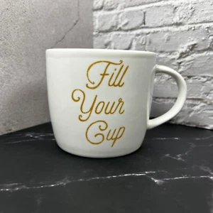 Tazza Starbucks scritta oro bianco riempi la tua tazza 2016 tazza da tè caffè 16,9 oz - Foto 1 di 4