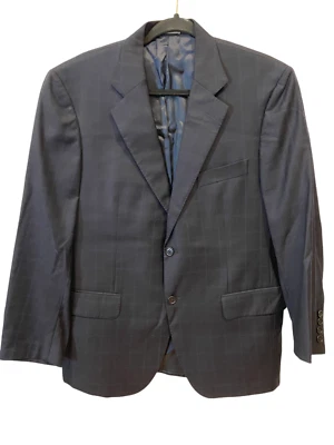 Daniel Cremieux Blazer Mens 40S Gray Loro Piana Super 160s 15.5 Wool Sport Coat - Image 1 of 4