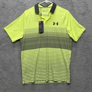 Under Armour Mens Heat Gear Performance Golf Polo Medium ISO Chill Loose New - Picture 1 of 8