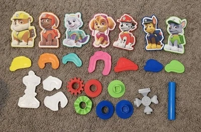 Playdoh Set Paw Patrol Chase Marshall Skye Rumble Zuma Rocky Everest Play Dough - Image 1 of 3