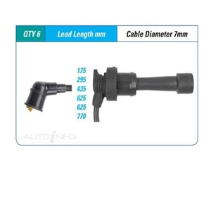 PAT Ignition Lead Set For Mitsubishi 3000GT 3.0L 6G72T V6 24V DOHC - ILS-179M - Picture 1 of 1