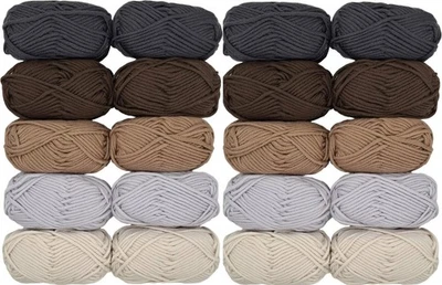 Strickgarn Häkelgarn -  aus reiner Wolle ( 100% Merinowolle) - 1000gr Set - Bild 1 von 3