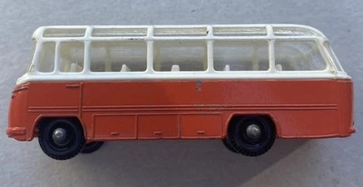 Vintage 1965 Lesney Matchbox #68 Mercedes Coach-Orange Bus Made in England - Image 1 of 4