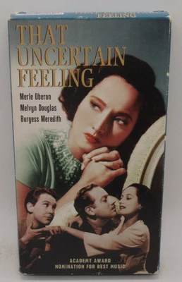 THAT UNCERTAIN FEELING VHS VIDEO MOVIE, MERLE OBERON, MELVYN DOUGLAS, BURGESS M. - Image 1 of 2
