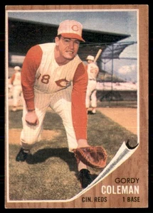 1962 Topps #508 Gordy Coleman - Imagen 1 de 2