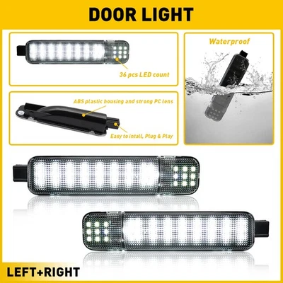 Smoke LED Door Light Courtesy For 97-00 Chevrolet&GMC C/K 1500 2500 3500 Pickup - Изображение 1 из 4