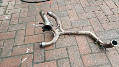 DUCATI 600SS 750SS   91-98 EXHAUST HEADRS DOWNPIPES WITH COLLETS 57010151A - Image 1 of 4