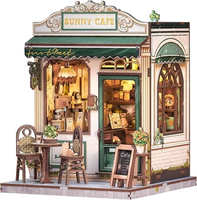 Book Nook Kit DIY Scene Miniature Dollhouse Kit for Adults Bookshelf Puzzle - Image 1 of 4