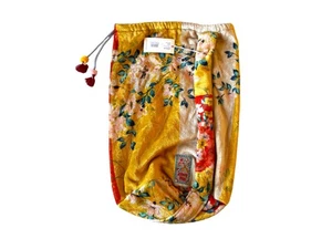 NWT Johnny Was Lumano Cozy Soft Drawstring Bag No Blanket Boho Floral Multicolor - Picture 1 of 7
