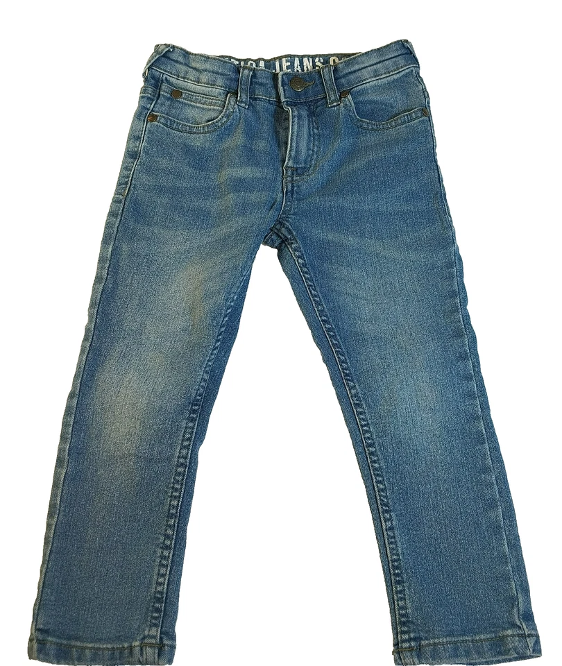 Nautica Jeans Co. Jeans para niños talla 4T calce ajustado pierna recta azul denim Foto 1 de 4