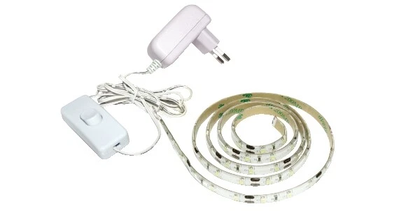 Kit Striscia 12v 1,5mt. 90 Led Smd 2835 Ip65 4000k  23020420/O - Immagine 1 di 1