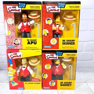 Paquete Los Simpson Be Sharps Homer Barney Apu Skinner - World Of Springfield - Imagen 1 de 10