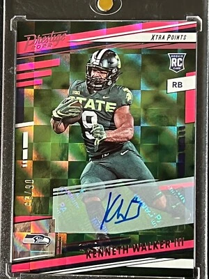 2022 Panini Prestige Kenneth Walker III RC AUTO 06/25 Pink XTRA POINTS No.314 - Image 1 of 4