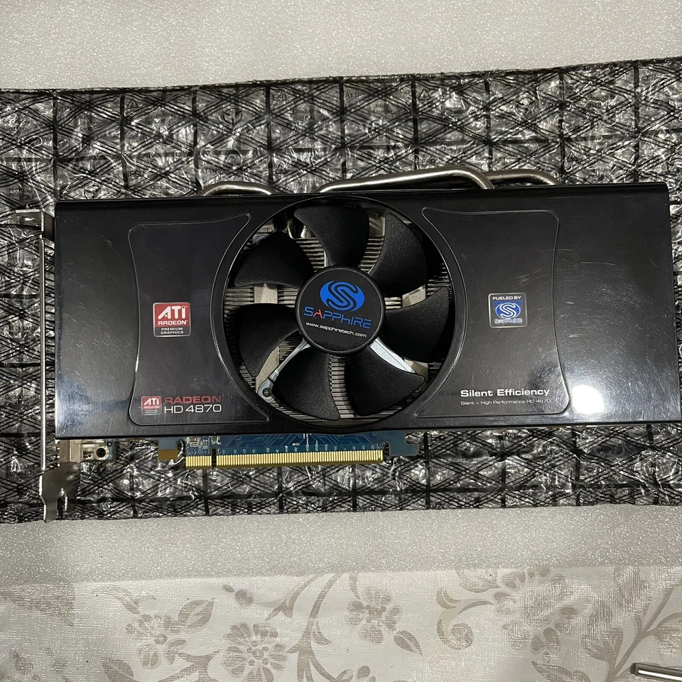 Sapphire ATI Radeon HD 4870 1GB GDDR5 Dual DVI Video Card GPU 288-20E85-130SA - Image 1 of 4