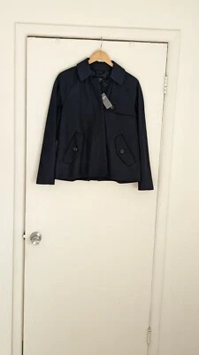 Abrigo para mujer Abercrombie Fitch S azul marino guisante  Foto 1 de 2