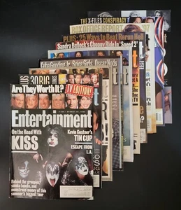 Entertainment Weekly Lot Of 10 1996-1998 KISS Oscars Travolta Harrison Ford FN+ - Picture 1 of 8