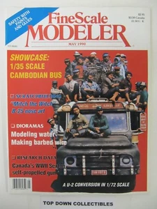 Fine Scale Modeler Magazine May 1990 Modeling Water/Making Barbed Wire - Picture 1 of 2