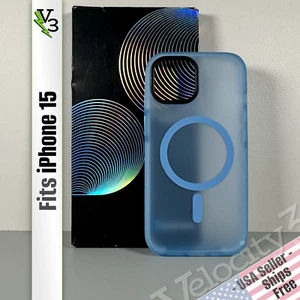 Funda para iPhone 15 - Azul Niebla Ártica | Acabado Esmerilado | Elegante y Delgada | Magnética - Imagen 1 de 14