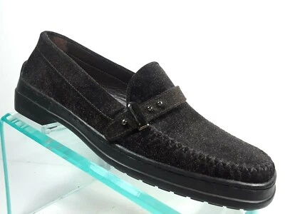 Stuart Weitzman España Mujer 7.5 B Marrón Terciopelo Brillante Mocasín Conducir Zapatos  Foto 1 de 4