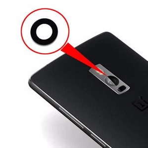 VETRO FOTOCAMERA+COLLA BIADESIVO PER ONEPLUS 2 A2000 A2001 NERO VETRINO CAMERA - Foto 1 di 1