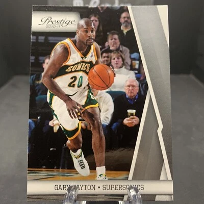 Prestige Gary Payton #126 2010-11 Salón de la fama Seattle Supersonics Foto 1 de 2