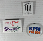 San Diego Radio Station Pinback Buttons (Vintage 1980S-1990S) - Lot Of 3 - Vg+