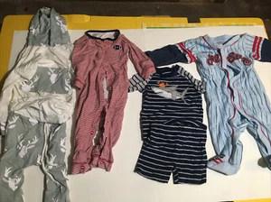 Lot Of baby boy clothes 9 months 6 Pieces 4 Outfits 870 - Picture 1 of 12