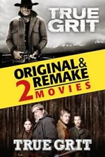 True Grit Original & Remake 2 Movies DVD John Wayne Jeff Bridges Robert Duvall