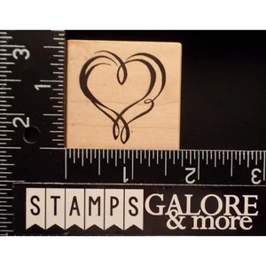 PSX Stempel C-2237 DOUBLE SWIRLS HERZ LIEBE VALENTINSTAG #771 - Bild 1 von 3