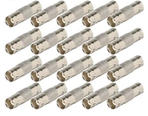 20 BNC Connectors Female to Female Coupler Barrel Connector for Security CCTV - Picture 1 of 4