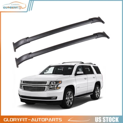 NUEVAS barras transversales de riel de techo para GMC Yukon XL Tahoe Suburban Escalade ESV 15-19 Foto 1 de 4