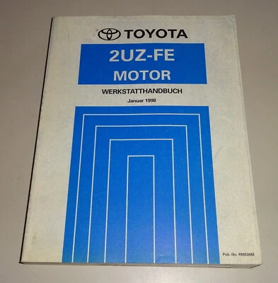 Manual De Taller Toyota Motor 2UZ-FE Para Toyota Land Cruiser V8 UZJ 100 01/1998 - Imagen 1 de 4
