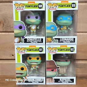 Paquete de 4 figuras de vinilo Funko Pop Teenage Mutant Ninja Turtles 1990 TMNT - Imagen 1 de 8