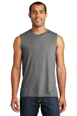 District DT6300 para hombre sin mangas V.I.T. Camiseta sin mangas Muscle cuello redondo elegante Foto 1 de 3