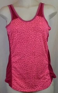 NEW NIKE BURNOUT CHEETAH TENNIS TANK TOP TRAINING RED FUCHSIA WOMENS LARGE L - Picture 1 of 6