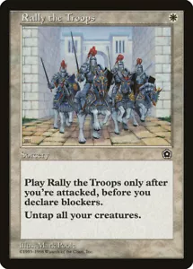 MTG Rally the Troops - Portal Second Age #19 - Picture 1 of 1