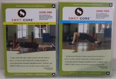 Trigger Point Home-Based Self Massage Core Work DVD lot level 1 & 2 myofascial - Image 1 of 4