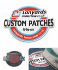Personalised Woven Name Logo Patches Sew Iron On Badge Tag Hat Jeans Club Biker