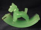 Houze glass Scotty dog ink blotter opaque opaque green glass L