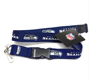 SEATTLE SEAHAWKS CORDÓN LLAVERO SEAHAWKS LANYARD HOLOGRAMA CON LICENCIA NFL - Imagen 1 de 3