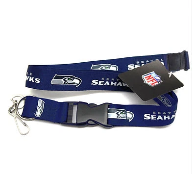 SEATTLE SEAHAWKS LANYARD KEYCHAIN SEAHAWKS LANYARD NFL LICENSED HOLOGRAM - Image 1 of 3
