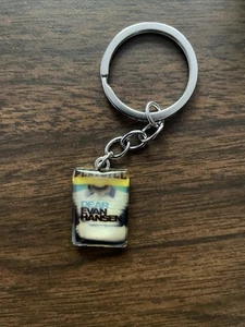 (A8)Dear Evan Hansen Broadway Musical Playbill Silvertone Charm Pendant Keychain - Picture 1 of 3