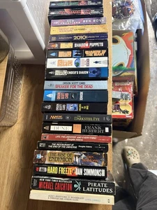 Lot 20 Science Fiction Sci-Fi Books Orson, Douglas Adams Dan Simmons Dune - Picture 1 of 5