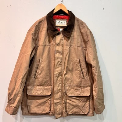 Chaqueta de Colección Orvis Caza Granero Pana Borde Forrada Bolsillos Para Hombre Talla XL Foto 1 de 4